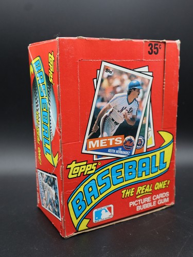 1985 topps baseball wax empty - 1985,