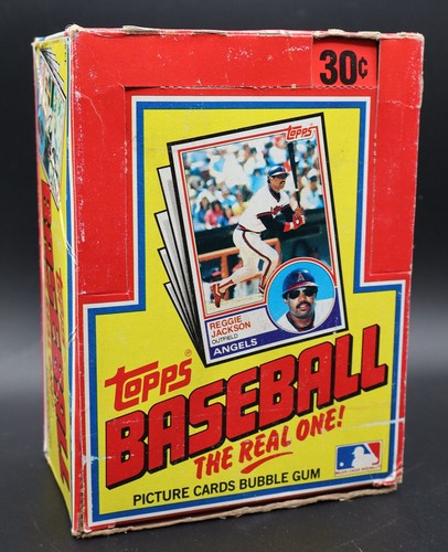 1983 topps baseball wax empty - 1983,