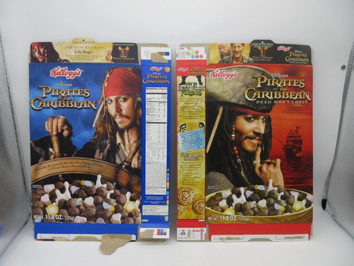 Lot empty cereal boxes - 2,