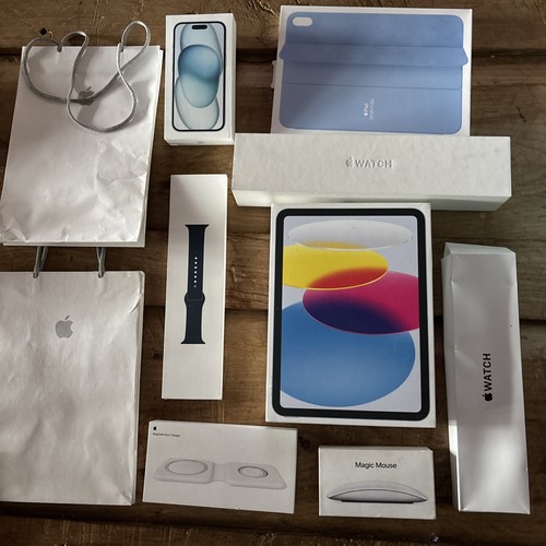 Apple empty boxes - empty,