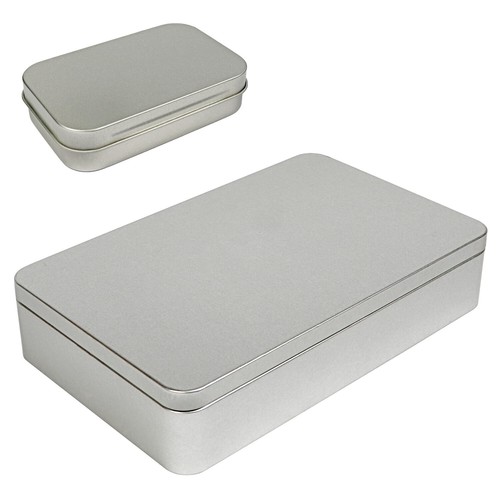 Large silver metal rectangular - metal,