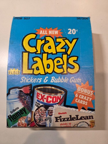 1979 fleer crazy - crazy, labels