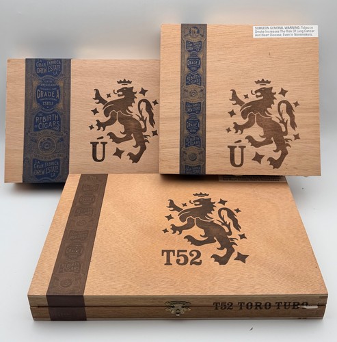 Empty wooden cigar boxes - 3,
