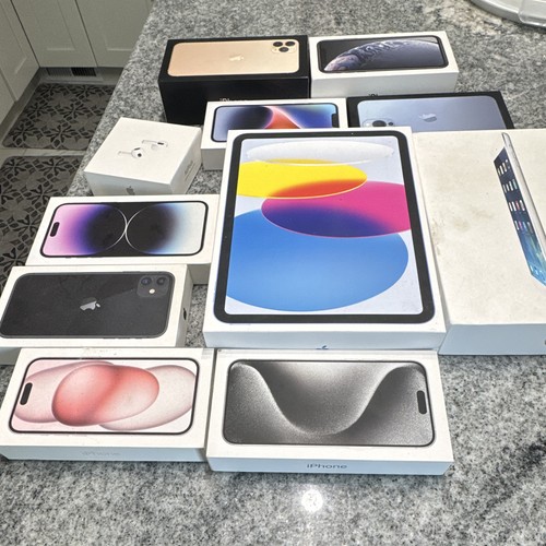 Apple empty retail boxes mixed - empty,